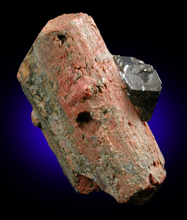 Albite pseudomorph after Scapolite with Titanite from Route 41 road cut, 9.6 km east of Griffith, Ontario, Canada