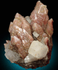 Calcite on red Quartz from Dalnegorsk, Primorskiy Kray, Russia