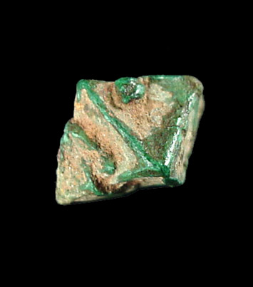 Malachite pseudomorph after Cuprite from Chessy-les-Mines, Rhne, 23 km NW of Lyon, Rhne-Alpes, France