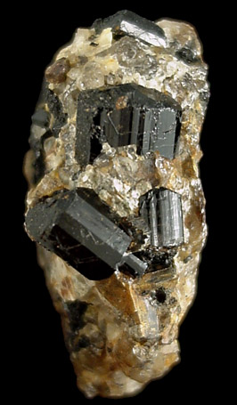 Schorl Tourmaline from Harvard Quarry, Noyes Mountain, Greenwood, Oxford County, Maine