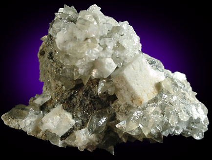 Strontianite pseudomorph after Celestine from Lime City, Wood County, Ohio