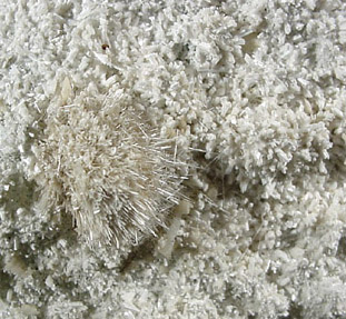 Laumontite, Natrolite, Prehnite from Prospect Park Quarry, Prospect Park, Passaic County, New Jersey