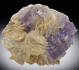 Fluorite on Barite from Jalmina Mine, Caravia, Asturias, Spain