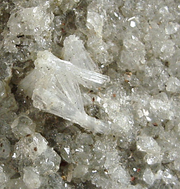 Apophyllite with Stilbite from Erie Railroad Cut (1909), Bergen Hill, Hudson County, New Jersey