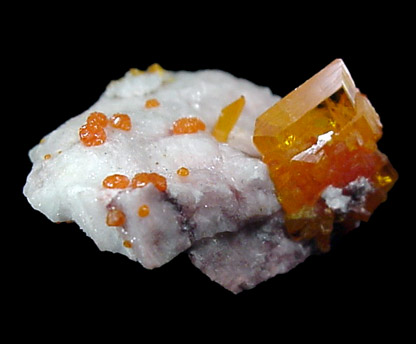 Wulfenite and Mimetite from 79 Mine, Banner District, near Hayden, Gila County, Arizona
