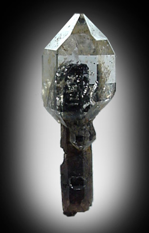 Quartz var. Herkimer Diamond Scepter from Treasure Mountain Diamond Mine, Little Falls, Herkimer County, New York