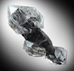 Quartz var. Herkimer Diamond Double Scepter from Treasure Mountain Diamond Mine, Little Falls, Herkimer County, New York