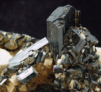 Aegirine on Microcline from Mount Malosa, Zomba District, Malawi