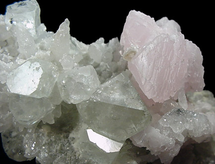 Fluorite, Calcite, Quartz from Dalnegorsk, Primorskiy Kray, Russia