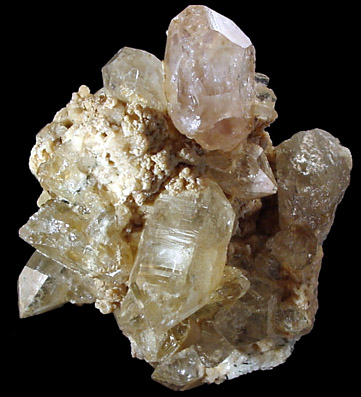 Beryl var. Morganite with Quartz, Cookeite from Nuristan Province, Afghanistan