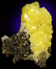 Sulfur with Aragonite from Gigenti, Sicily, Italy