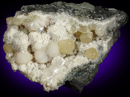 Thomsonite with Prehnite from Lower New Street Quarry, Paterson, Passaic County, New Jersey