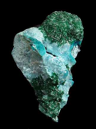 Malachite and Chrysocolla from Katanga Mining District, Katanga Copperbelt, Haut-Katanga Province, Democratic Republic of the Congo