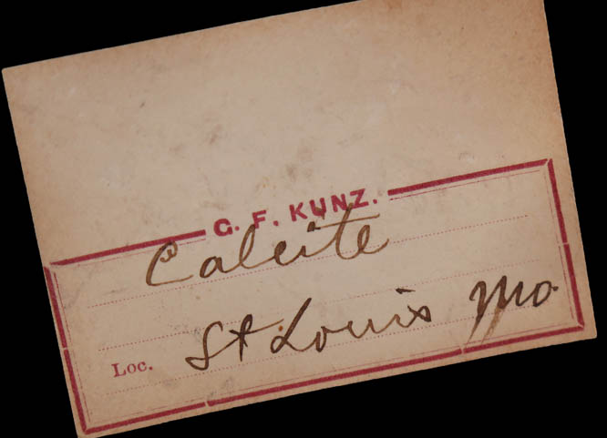 Calcite from St. Louis, St. Louis County, Missouri