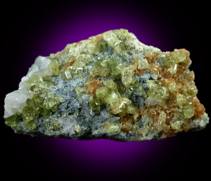 Diopside, Vesuvianite, Grossular from Belvidere Mountain Quarries, Lowell (commonly called Eden Mills), Orleans County, Vermont