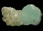 Prehnite on Calcite from Tafelkop, Goboboseb Mountains, 27 km west of Brandberg Mountain, Erongo region, Namibia