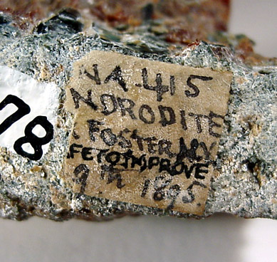 Chondrodite from Tilly Foster Iron Mine, near Brewster, Putnam County, New York