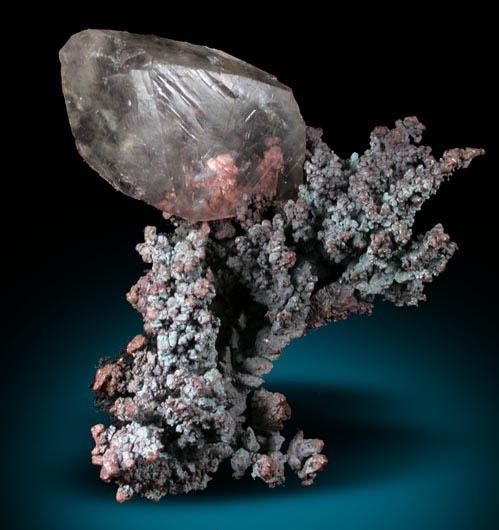 Copper and Calcite from Onganja Mine, Seeis, Khomas, Namibia