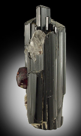 Schorl Tourmaline, Spessartine Garnet, Quartz from Shengus, Skardu Road, Pakistan