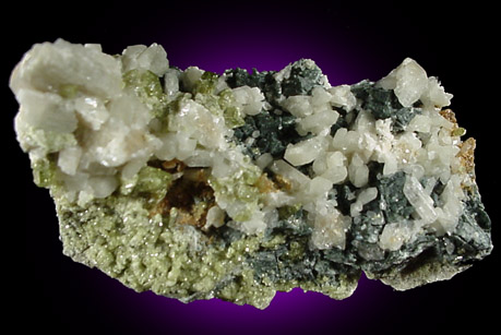 Diopside, Vesuvianite, Grossular from Belvidere Mountain Quarries, Lowell (commonly called Eden Mills), Orleans County, Vermont