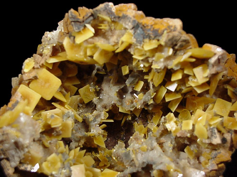 Wulfenite from Touissit Mine, 21 km SSE of Oujda, Jerada Province, Oriental, Morocco