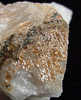 Rutile from Lanterdon Quarry, Tintagel, Cornwall, England