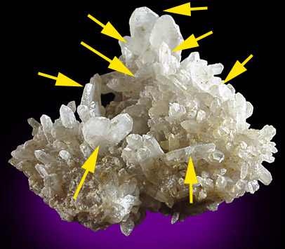 Quartz (Japan Law-twinned) from Ezhou, Hubei Province, China