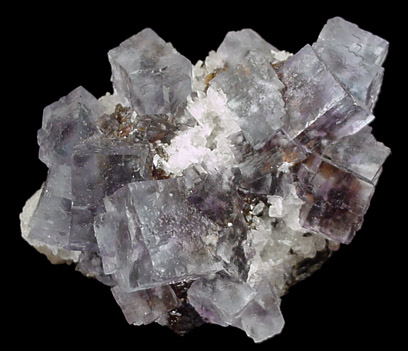 Fluorite, Barite, Sphalerite from Minerva #1 Mine, Rosiclare Level, Cave in Rock District, Hardin County, Illinois