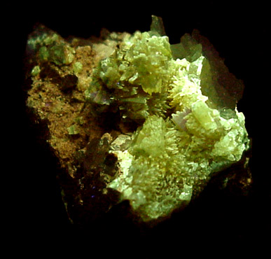 Powellite from Jardinera #1 Mine, Inca de Oro, Atacama, Chile