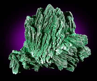 Malachite pseudomorph after Azurite from Northwest Extension, Morenci Mine, Morenci, Arizona