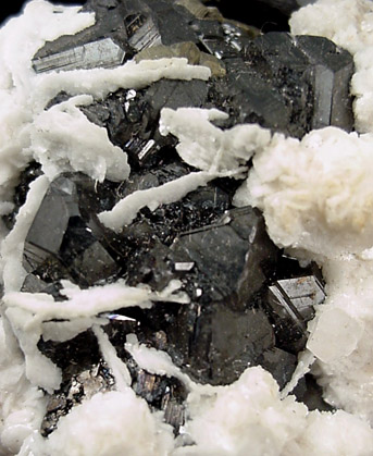 Sphalerite and Calcite from Panasqueira Mine, Barroca Grande, 21 km. west of Fundao, Castelo Branco, Portugal