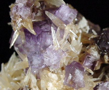 Calcite, Fluorite, Barite from Minerva #1 Mine, Harris Creek District, Hardin County, Illinois