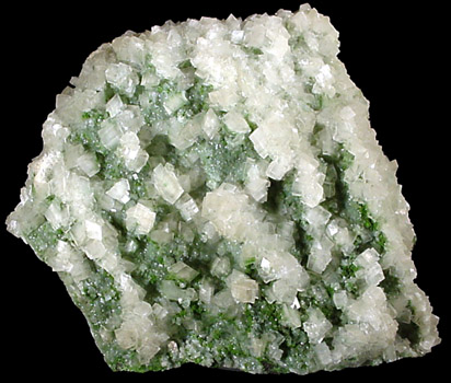 Mottramite and Calcite from Tsumeb Mine, Otavi-Bergland District, Oshikoto, Namibia