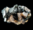 Lazulite with Siderite from Big Fish River, 67 km northwest of Aklavik, Yukon, Canada