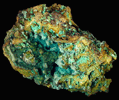 Chrysocolla pseudomorphs after Rosasite from Mina Ojuela, Mapimi, Durango, Mexico