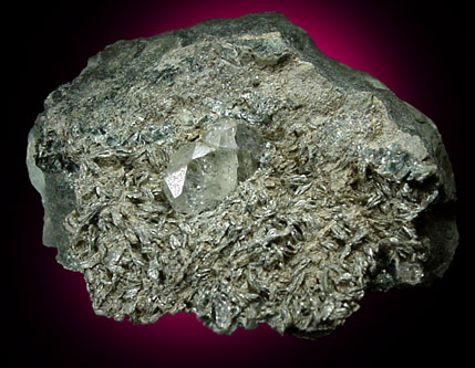 Apatite on Chlorite from Zillerthal, Tyrol, Austria