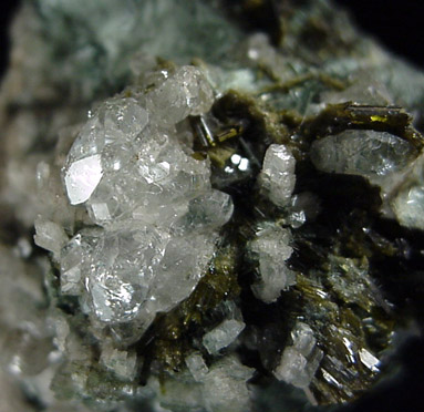 Apatite, Epidote, actinolite from Knappenwand, Untersulzbachtal, near Salzburg, Austria