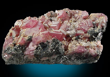 Rhodochrosite, Quartz, Galena from Tanner Boy Mine, Alma District, Park City, Colorado