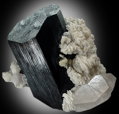 Schorl Tourmaline with Albite, Quartz from Bulochi, near Shengus, Skardu Road, Gilgit, Pakistan