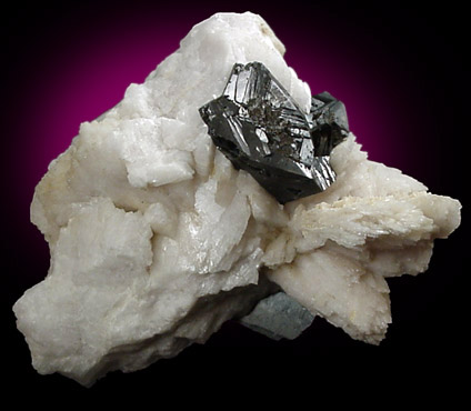 Cassiterite on Albite from Shengus, Skardu Road, Gilgit, Pakistan