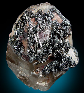 Goethite on Quartz from Crystal Creek, Florissant, Teller County, Colorado