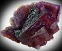 Galena on Fluorite from Anna Belle Lee Mine, Cave-in-Rock, Hardin County, Illinois
