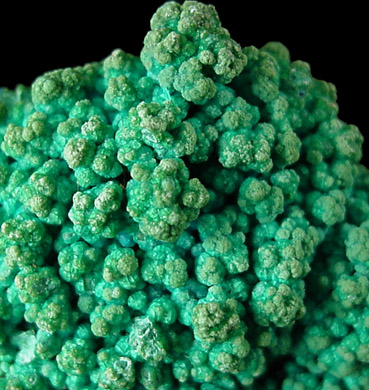 Chrysocolla on Azurite from Morenci Mine, Clifton District, Greenlee County, Arizona