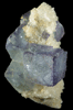 Fluorite on Quartz from Hickey #1 Mine, Mex-Tex mine group, Hansonburg District, 8.5 km south of Bingham, Socorro County, New Mexico