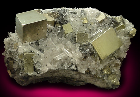 Pyrite and Quartz from Sweet Home Mine, Buckskin Gulch, Alma District, Park County, Colorado