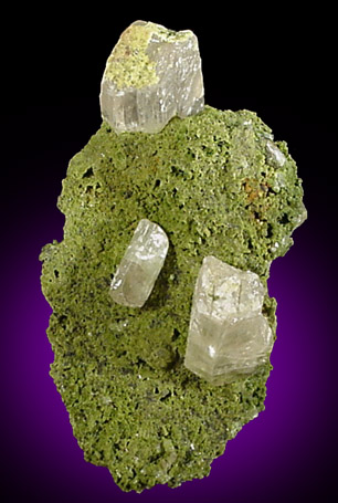 Cerussite on Mottramite from Tsumeb Mine, Otavi-Bergland District, Oshikoto, Namibia