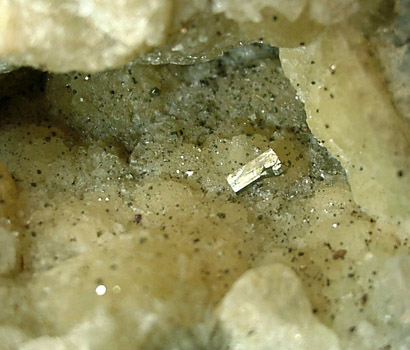 Pyrite on Prehnite from Braen's Quarry, Haledon, Passaic County, New Jersey