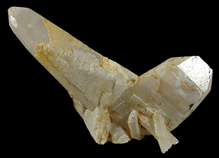 Quartz (Japan Law-twinned) from Belmont Mine, Washington Camp, Duquense, Arizona