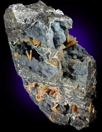 Wulfenite with Quartz coating from Finch Mine, north of Hayden, Banner District, Gila County, Arizona