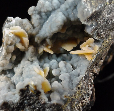 Wulfenite with Quartz coating from Finch Mine, north of Hayden, Banner District, Gila County, Arizona